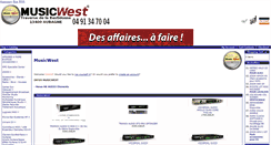 Desktop Screenshot of music-west.com