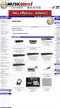 Mobile Screenshot of music-west.com